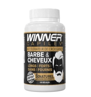 WINNER BARBE & CHEVEUX 60 Gélules