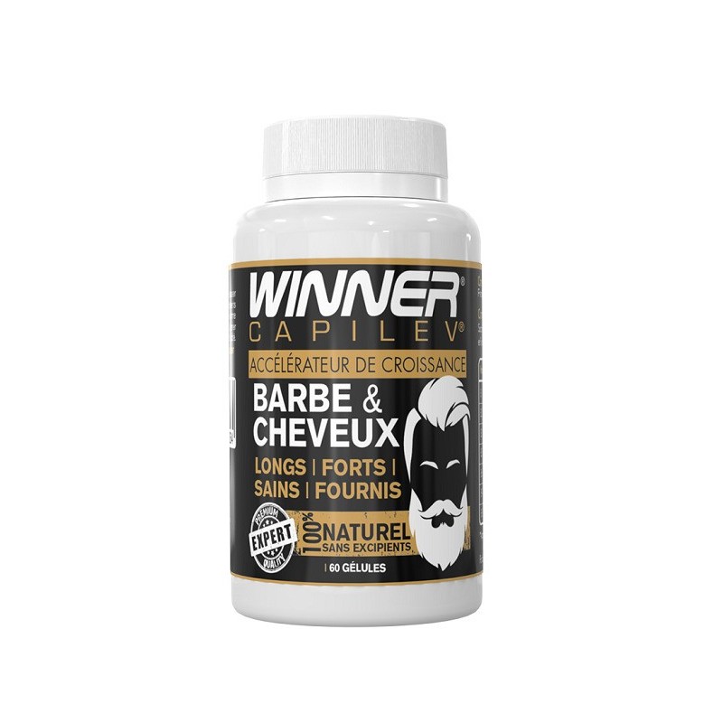 WINNER BARBE & CHEVEUX 60 Gélules