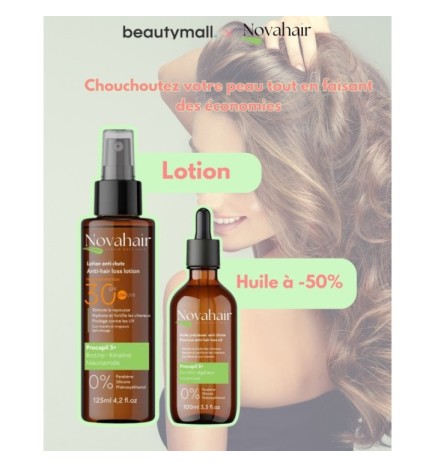 Novahair Pack Anti Chute Lotion + Huile à -50%