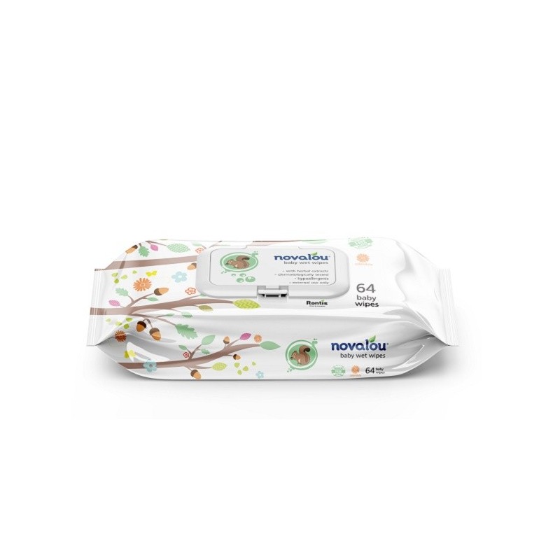 NOVALOU BABY LINGETTES 64 Pieces
