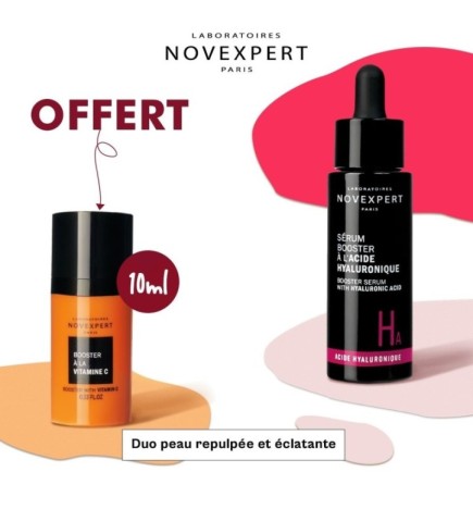 NOVEXPERT – Pack Promo Booster Acide Hyaluronique+ Mini Booster Vitamine C