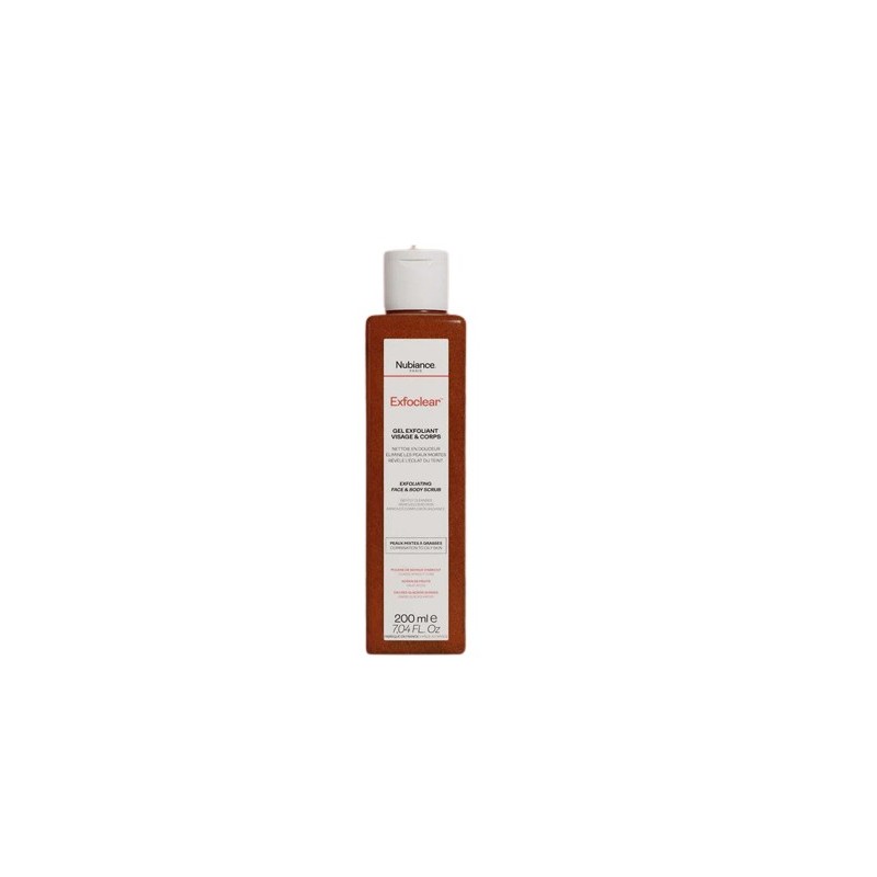 Nubiance Exfolear gel exfoliant visage et corps 200ml