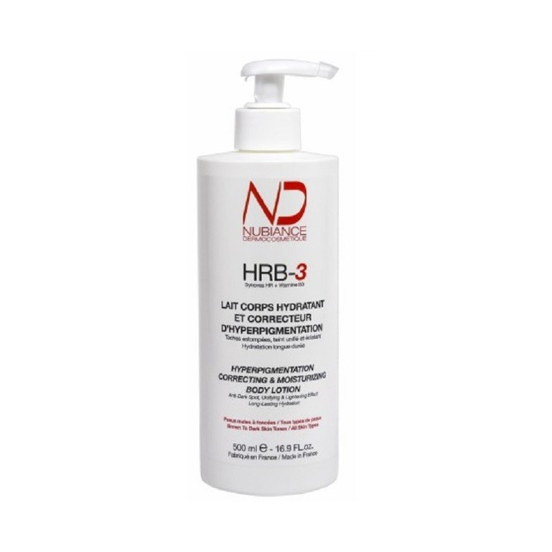 Nubiance HRb-3 Lait Corps Hydratant et Correcteur 500ml