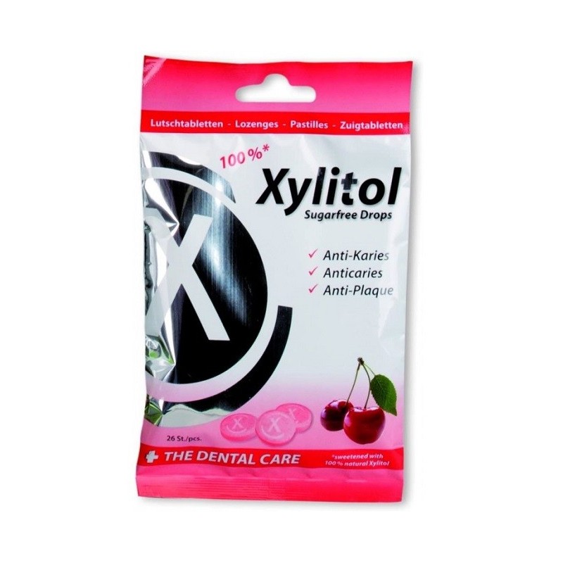 XYLITOL DROPS CHERRY SUGAR FREE 26 Pièces