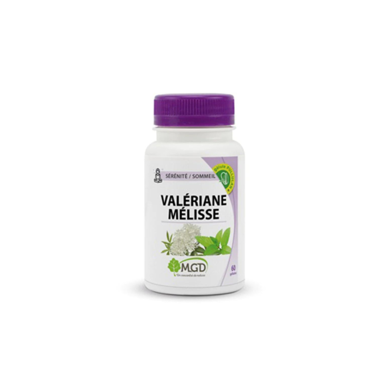 Mgd Nature Valériane et Mélisse – 60 Gélules