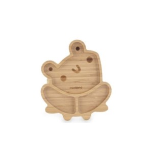 Miniland Assiette En bois Grenouille