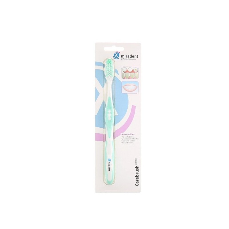 Miradent Brosse à dent Carebrush White Verte