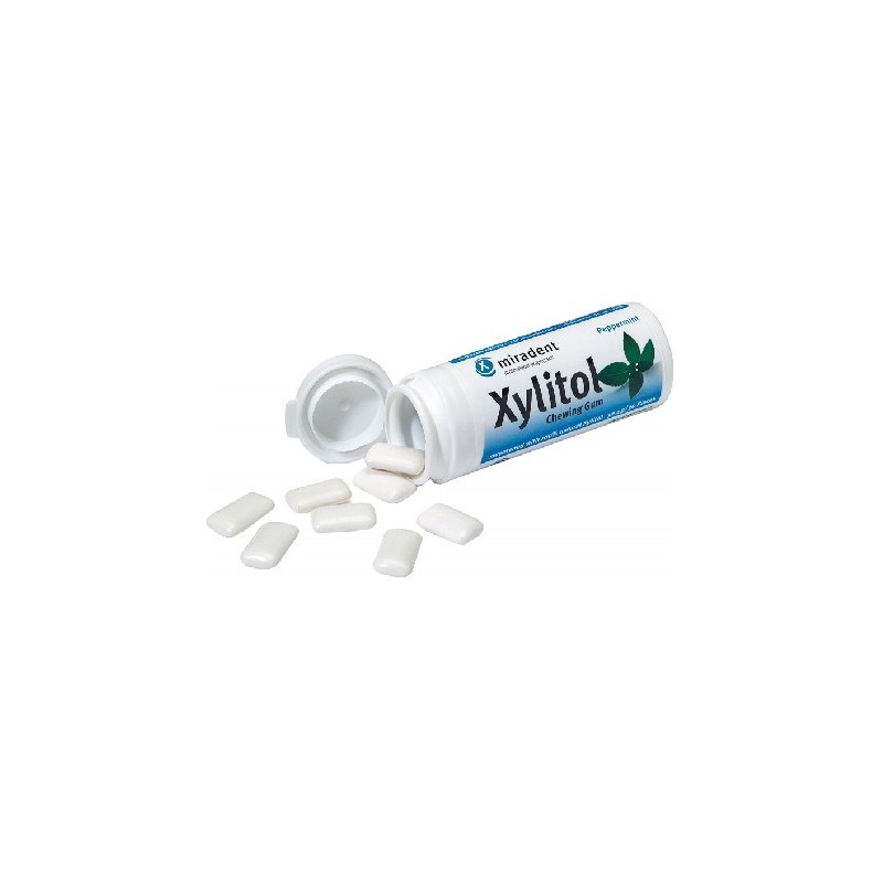 Miradent Chewing Gum Menthe Poivree Boite 30