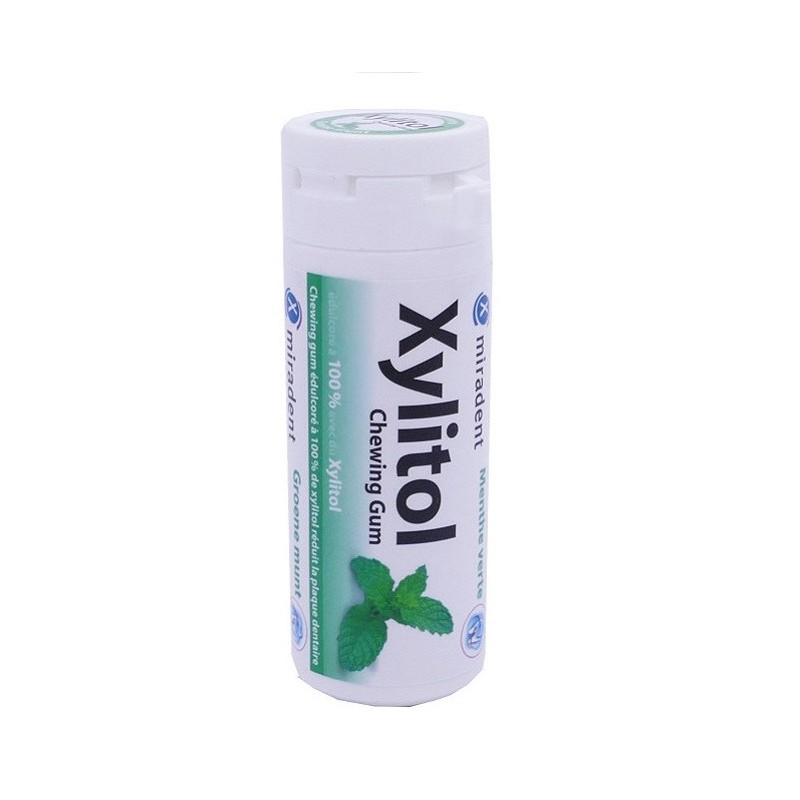 MIRADENT XYLITOL 30 CHEWING GUM MENTHE VERTE