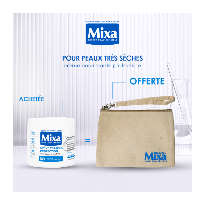 Mixa Creme Ceramide Protection 400ml  égal  Trousse Offerte