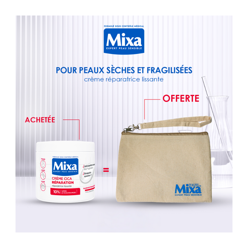 Mixa Creme Cica Reparation 400ml  égal  Trousse Offerte