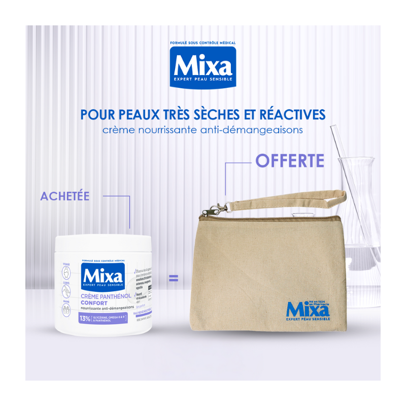 Mixa Creme Panthenol Confort 400ml  égal  Trousse Offerte