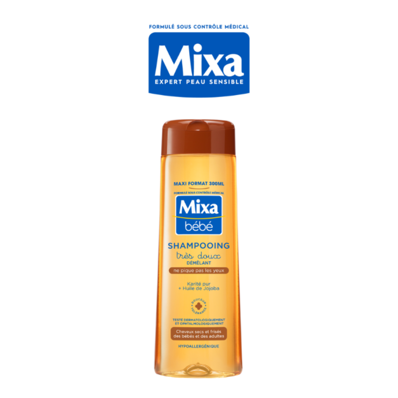 MIXA Shampooing Démêlant Très Doux Karité 300ml