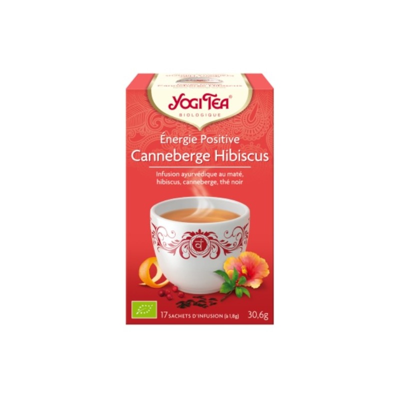 YOGI TEA ENERGIE POSITIVE CRANBERRIES HIBISCUS 17 X 2G