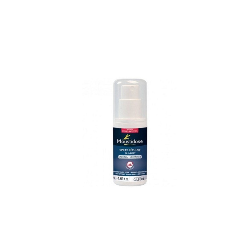 MOUSTIDOSE MTD SPRAY REPULSIVE DET 30% ADULTE ET ENFANT 125ml