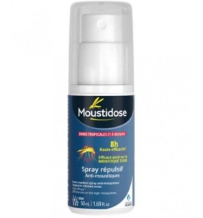 MOUSTIDOSE SPRAY RÉPULSIF ADULTES ZONES INFESTÉES 50ML