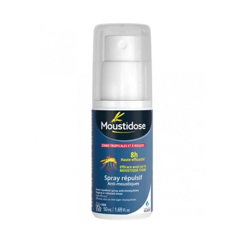 MOUSTIDOSE SPRAY RÉPULSIF ADULTES ZONES INFESTÉES 50ML