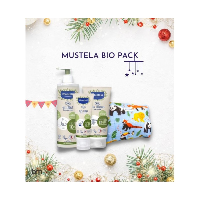 MUSTELA Bio Trousse de Toilette Jungle avec 3 Produits