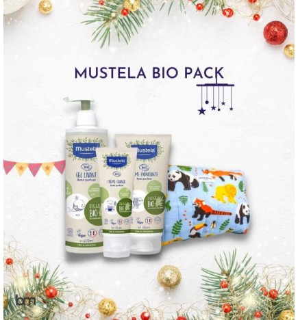 MUSTELA Bio Trousse de Toilette Jungle avec 3 Produits