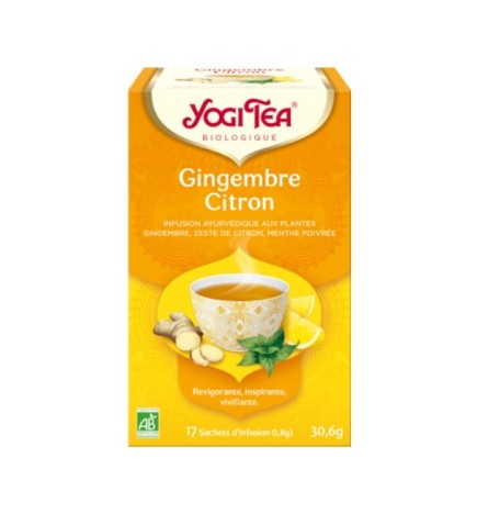 YOGI TEA GINGEMBRE CITRON 17 X 2G