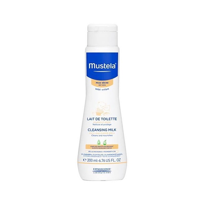 Mustela Lait de Toilette Bébé – 200 ml