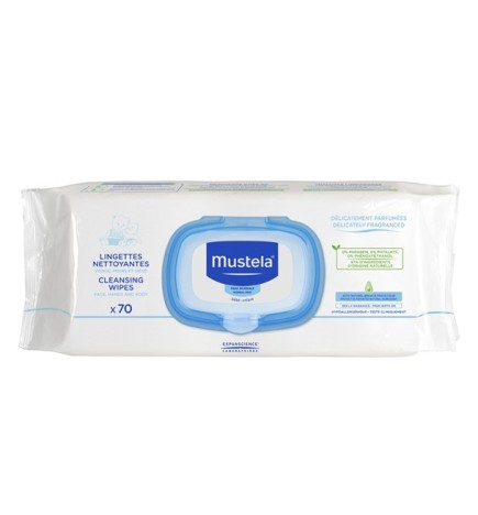 Mustela Lingettes Nettoyantes – 70 Piéces