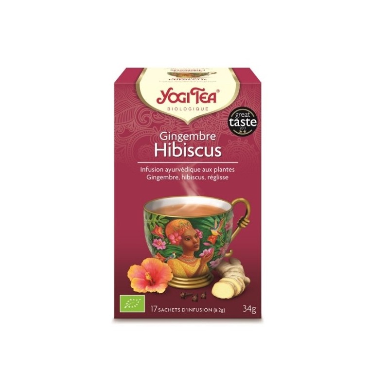 YOGI TEA GINGEMBRE HIBISCUS 17 X 2G