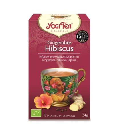YOGI TEA GINGEMBRE HIBISCUS 17 X 2G