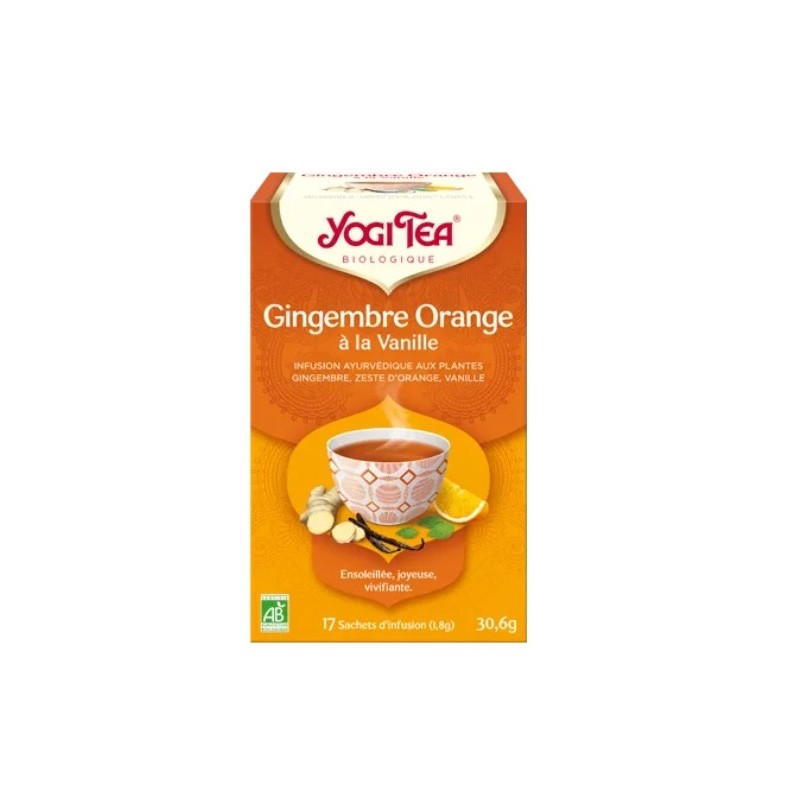 YOGI TEA GINGEMBRE ORANGE VANILLE 17 X 2G