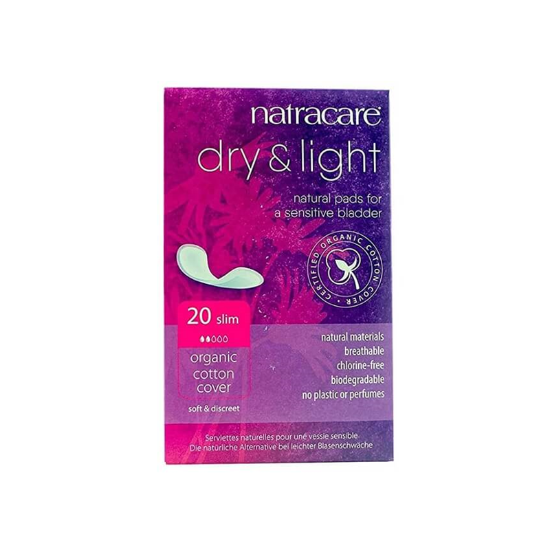 NATRACARE SERVIETTE DRY & LIGHT POUR LEGERE INCONTINENCE 20 Unités