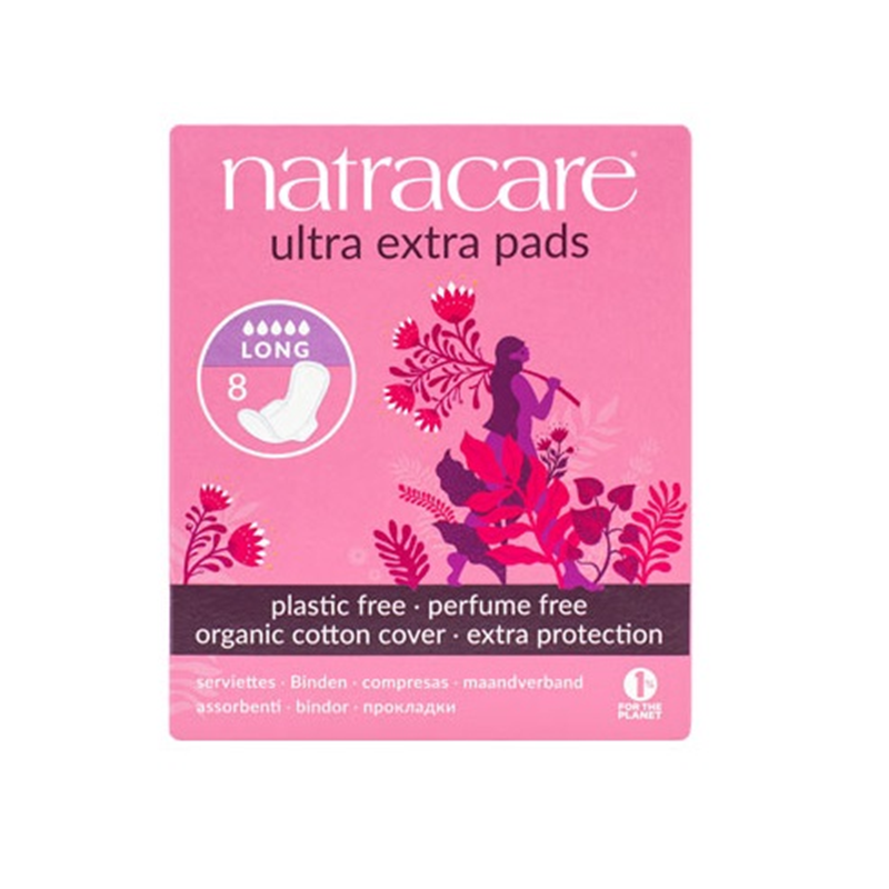 NATRACARE SERVIETTE ULTRA EXTRA LONG 8 Unités