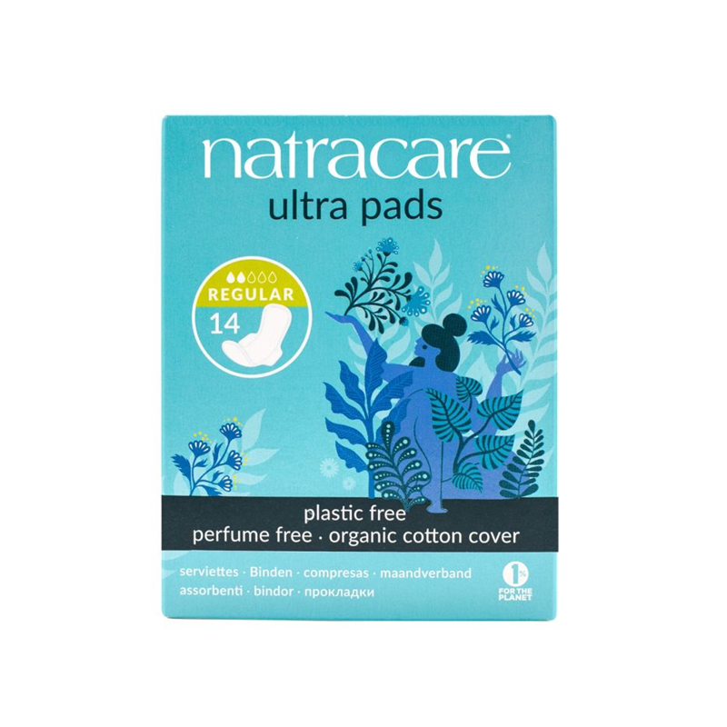 NATRACARE SERVIETTE ULTRA REGULIER + WINGS 14Unités