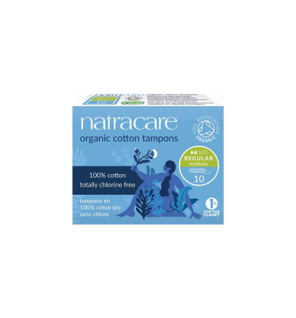 NATRACARE TAMPONS REGULIER SANS APPLICATEUR 10 Unités