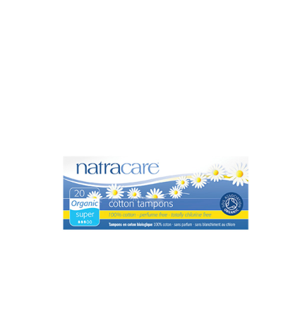 NATRACARE TAMPONS SUPER PLUS SANS APPLICATEUR 20 Unités
