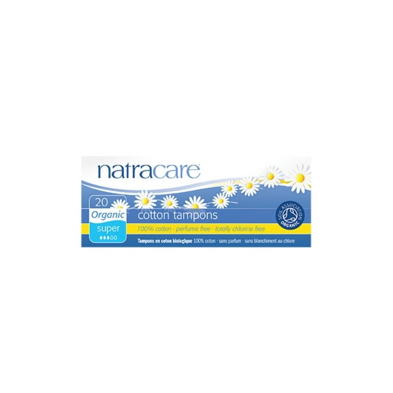 NATRACARE TAMPONS SUPER SANS APPLICATEUR 20 UNITES