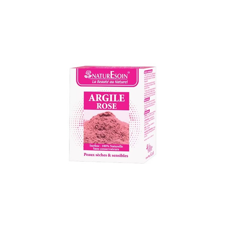 Nature soin argile Rose sachet 100G