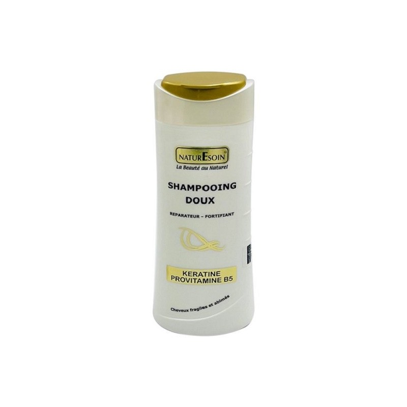NATURE SOIN Shampooing Doux Réparateur-Fortifiant à La Kératine et à La Provitamine B5
