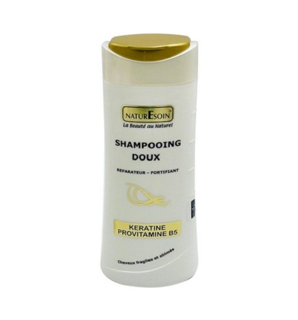 NATURE SOIN Shampooing Doux Réparateur-Fortifiant à La Kératine et à La Provitamine B5