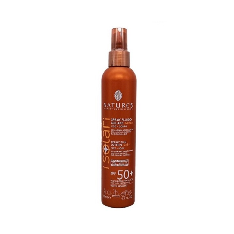 Natures Isolari Spray Fluide Solaire Baby Spf50+ 200ml