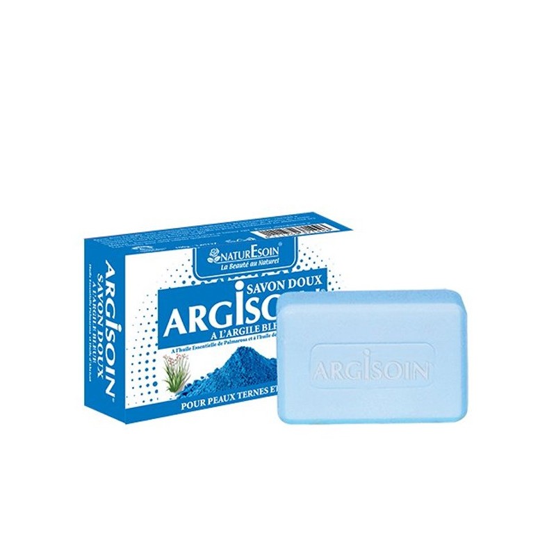 NaturEsoin Argisoin Savon à l’Argile Bleue- 125 G