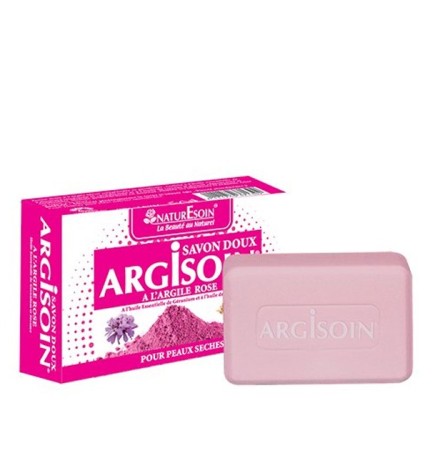 NaturEsoin Argisoin Savon à l’Argile Rose- 125 G