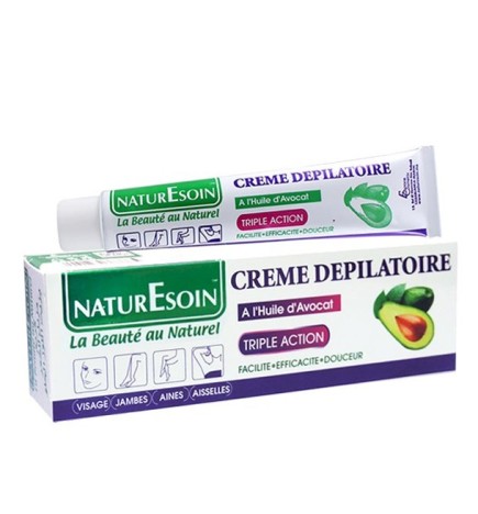 NaturEsoin Crème Dépilatoire à l’Huile d’Avocat – 50 ml