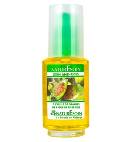 NaturEsoin Huile de Graines de Figue de Barbarie Soin Anti-Rides – 50 ml
