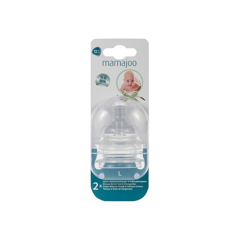 Mamajoo 2 Tetines silicone n°3 L ++12m MMJ1066