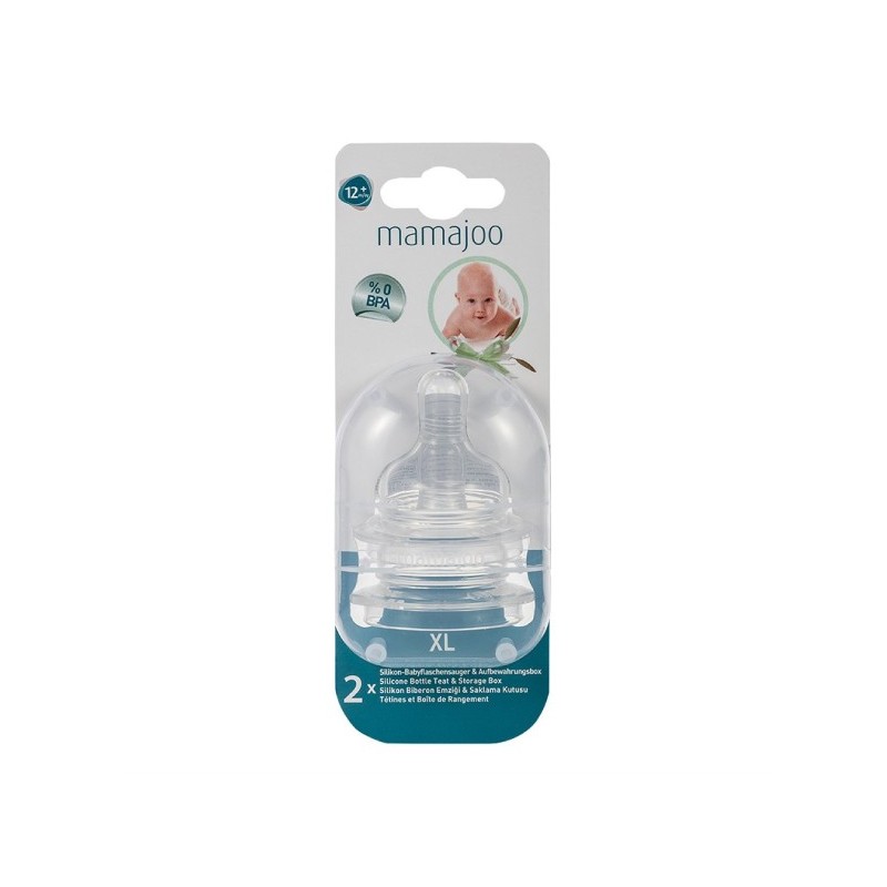 Mamajoo 2 Tetines silicone n°4 XL +0m MMJ1073