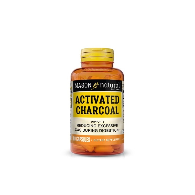Mason Natural Activated Charcoal 60 capsules 787-60