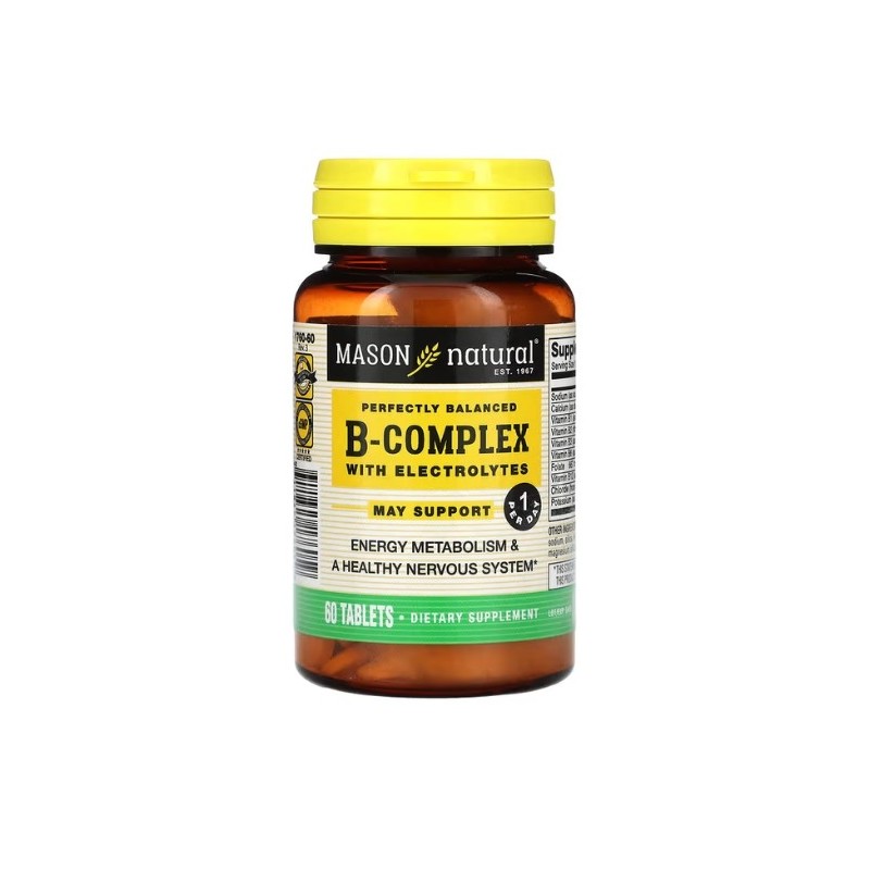 Mason Natural B-Complex With Electrolytes 60 tablets