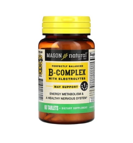 Mason Natural B-Complex With Electrolytes 60 tablets