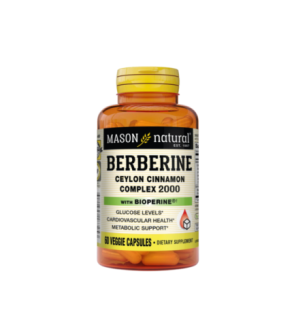 Mason Natural Berberine Ceylon Cinnamon 60 Veggie capsules 1872-60