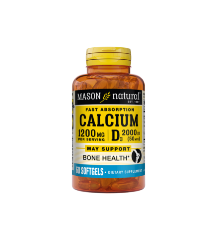 Mason Natural Calcium + Vitamine D3 60 Softgels 1618-60